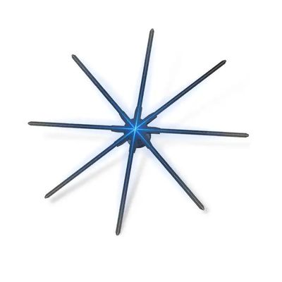 Wolk Advertentie Holografische ventilator Wand gemonteerd Contrastverhouding 1.692MM Helderheid 2300