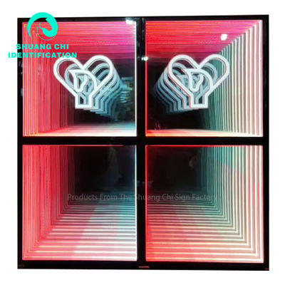 Melaleuca Abyss Mirror Infinity Mirror Neon Art 12 Interieurversiering 2023 Warme producten