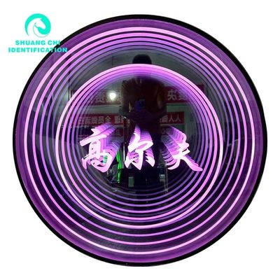 Stroomvoorziening Plug Infinity Custom LED-scherm Spiegel Neonbord Voor elke organisatie