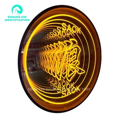 Gepersonaliseerde Abyss Mirror Neon Mirror voor wanddecoratie Contemporary Customization