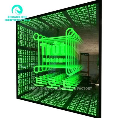 Gepersonaliseerde Abyss Mirror Neon Mirror voor wanddecoratie Contemporary Customization