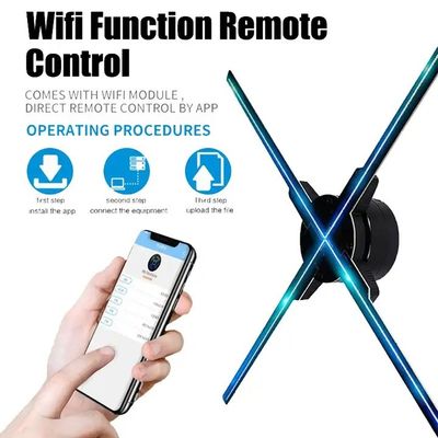 Hotel Digitaal Video Signage 65cm Hologram Fan met 1080p Cloud Wifi Ologram Display