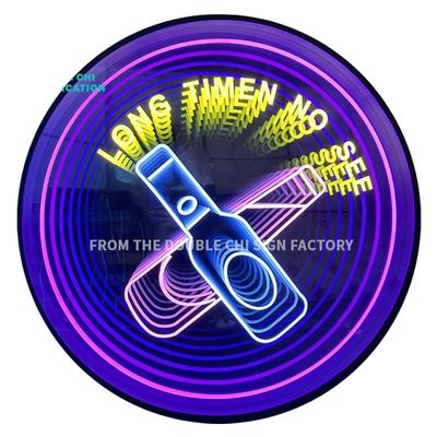 LED Strepen Lichtbron Infinity Custom LED Neon Sign met Ronde Vierkant Octagoon
