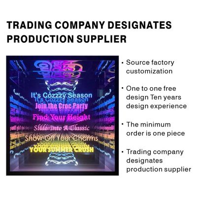 LED Strepen Lichtbron Infinity Custom LED Neon Sign met Ronde Vierkant Octagoon