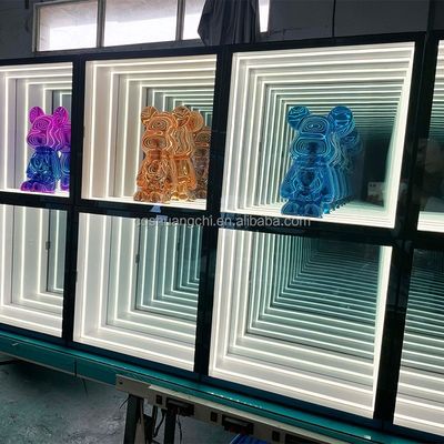 Hoge helderheid LED-licht Infinity Mirror Display Case voor 2024 Product Decoraties