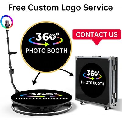 Roterende standlengte 80-120 cm Event foto stand met luslicht en 360 video camera