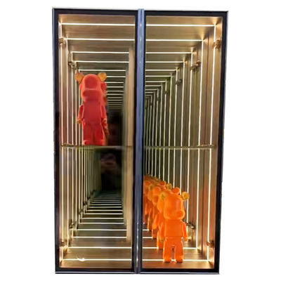 2024 Persoonlijke dikte Acryl LED Abyss Mirror Display Case voor Smoke Shop