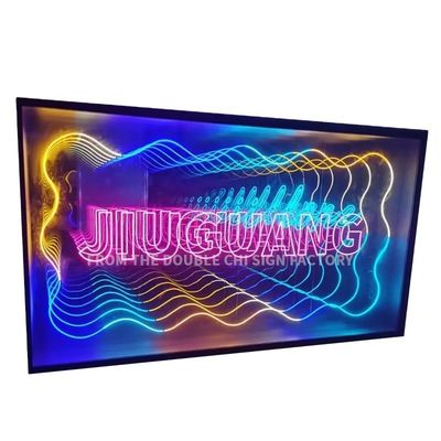 Aanpassing Abyss Neon Spiegel Reclame lichtdozen voor muur- of vloer staan