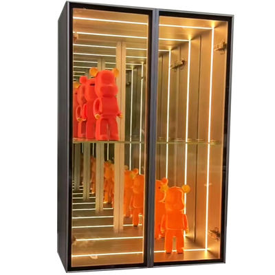 Aanpasbare kleuren LED Strip Light Glass Infinity Mirror Display Case voor Lego Modellen