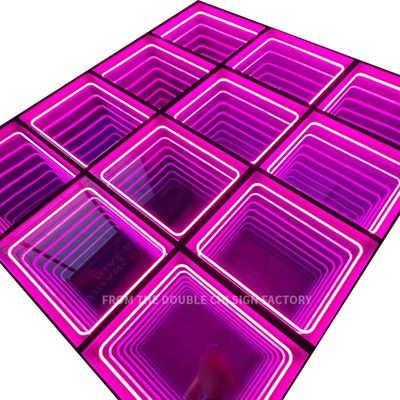 2023 Best Product van Rich Colors Indoor 3D Mirror Neon Dance Floor voor DJ Disco Party