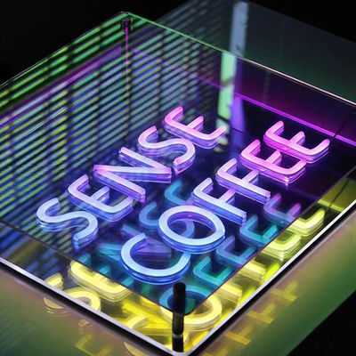 DC12V/AC110-220V Custom Infinity Logo gekleurde LED 3D Neon Muurtunnel voor DJ Disco Party