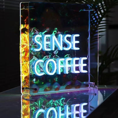DC12V/AC110-220V Custom Infinity Logo gekleurde LED 3D Neon Muurtunnel voor DJ Disco Party