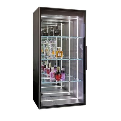 Verbeter uw woonkamer met modieuze glazen deuren met LED-infinity spiegel wijnkast