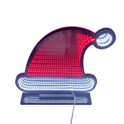 LED-lichtstrook Meerlaagse spiegel Neon Abyss Spiegel Kunsttekens voor kerstversiering