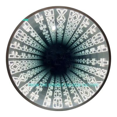 Gepersonaliseerde gekabelde transformatieruimte 3D Neon Abyssal Mirrors met aanpasbare kleuren