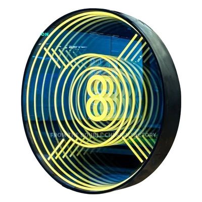 Gepersonaliseerde gekabelde transformatieruimte 3D Neon Abyssal Mirrors met aanpasbare kleuren