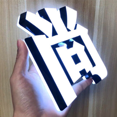 OEM Outlet Acrylische voor- en achterzijde LED Lichtgevende tekens voor advertentieborddisplay