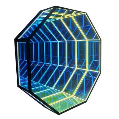 Kleurrijke Led 3D Neon Wall Infinity Mirror Tunnel voor Home Decor Statement Making Design