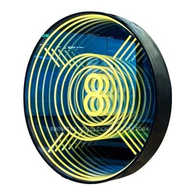 Kleurrijke Led 3D Neon Wall Infinity Mirror Tunnel voor Home Decor Statement Making Design
