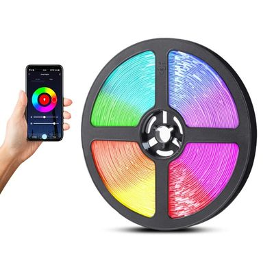 3- 180LEDS 10M TUYA WIFI Control 24Key IR afstandsbediening Muzieksync Alexa Google Assistant Compatibel RGB 5050 Led Strip Light