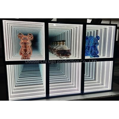 Hoge helderheid LED-licht oneindige reflector display kast voor kantoor thuis woonkamer