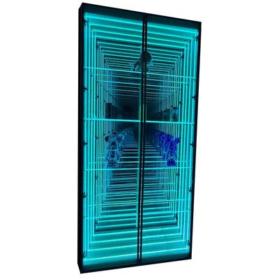 2024 Decoratieve opslag Dubbele doeleinden binnenshuis buiten Abyss Spiegel licht display kast
