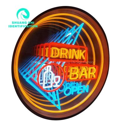 Neon Abyss Mirrors Perfect Focal Point Custom Neon Infinity Mirror met dimmer ondersteuning