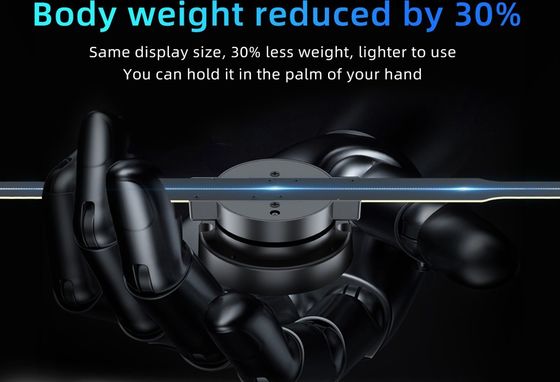 3D-hologramfan met een hoge contrastverhouding van 1,692 mm en een invoerspanning van 100-240 W/AC 50/60 Hz