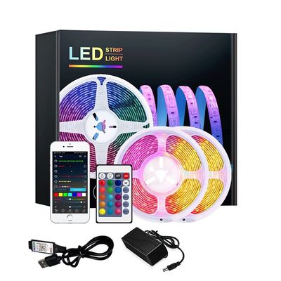 Interieur decoratie 5m 10m RGB LED-strooklichten met IR-controle en waterdicht SMD 5050