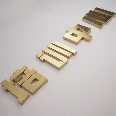 Achterkant verlicht LED-metalen letterlichten Schild 3D Plastic Lichtgevende tekens voor reclame