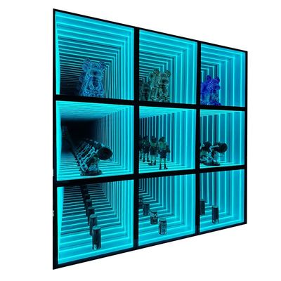 Home Bedrijfsbedrijf Abyss Mirror Neon Glow Display Cabinet DC12V/AC110-220V Spanning