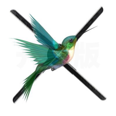 Grote 180cm 3D Hologram Projector Fan met 4 Blades 1.692MM Pixel Pitch Wifi App Control