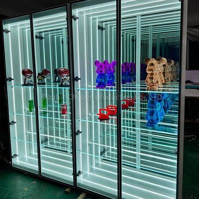 Superbally ontworpen oneindige lichtgevende Abyss spiegel display kast met aangepaste grootte