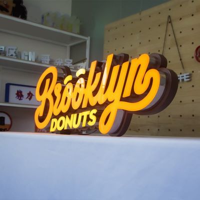 Adapter stroomvoorziening In Vogue Acryl 3D LED Plastic Lichtgevende tekens voor winkelfront