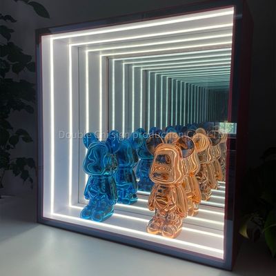 Indoor Outdoor Hanging wand led kleurverandering licht decoratieve afgrond oneindige spiegel display spiegelkast