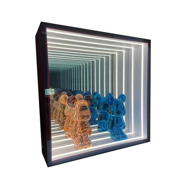 Gepersonaliseerde dikte Indoor Outdoor Light Display Storage Abyss Tunnel Mirror Cabinet