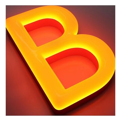 Acrylisch open bord Lichte spoortekens met LED-lampen Lichtbron Achtergrondlicht Letters