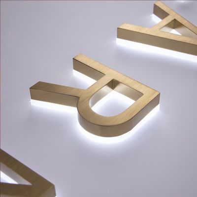 Acrylisch open bord Lichte spoortekens met LED-lampen Lichtbron Achtergrondlicht Letters