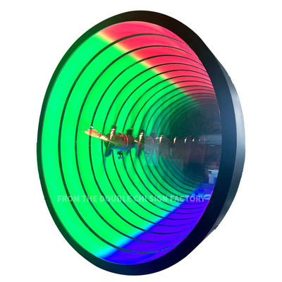 Glas-LED-tunnelbriefbord met eindeloze spiegelwerking en DC12V/AC110-220V-spanning