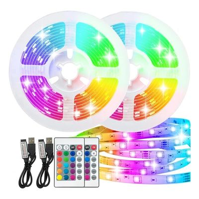 Full Kit Flex Voice Control Waterdicht Smart RGB LED Strip Light 16,4ft Kleurveranderend