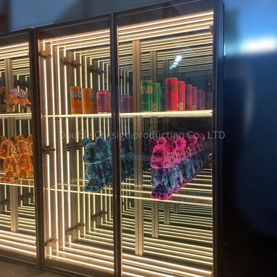 Gepersonaliseerde grootte Mode Trends Abyss Mirror Display Case voor brood en tabaksmodellen