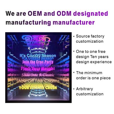 Custom Dikte RGB LED Neon Letter Table voor 2023 Video Light LED Wall 3D Letter Sign