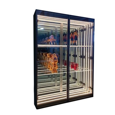 Oogvangend hoog helder LED licht glas display case voor wijn en bier display