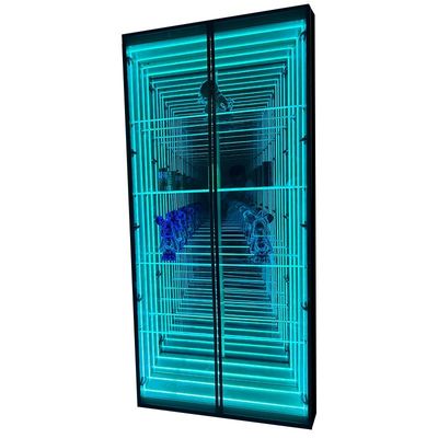 Duurzame wandmontage Abyss Mirror Display Case voor juwelen Cosmetica Schoenen Tassen Ballen