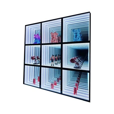 LED Strip Light Infinity Mirror Display Case voor Showroom Meubels Verkoopwinkel Op maat