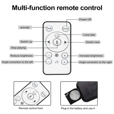 Holografisch LED-advertentiebeeldscherm 8 bladden 3D-hologramprojectorventilator met app-besturing