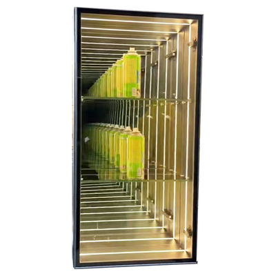 DC12V/AC110-220V Infinity Mirror Display Case voor Donut Cake Cookie Dry Bakery Design
