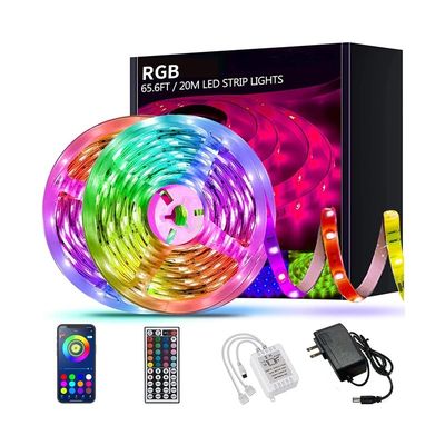 5mm 8mm 10mm 12mm PCB Breedte Smart Wifi RGB LED Strip Lights 50000 Uur Werksduur