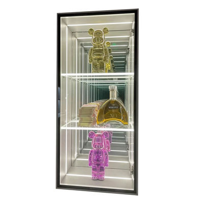 Model Lego Mini Figure Infinity LED Sign Display Case met DC12V/AC110-220V Spanning
