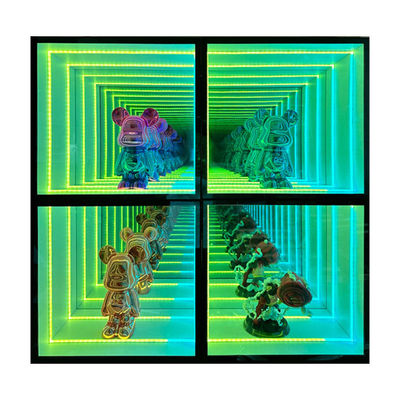 Model Lego Mini Figure Infinity LED Sign Display Case met DC12V/AC110-220V Spanning